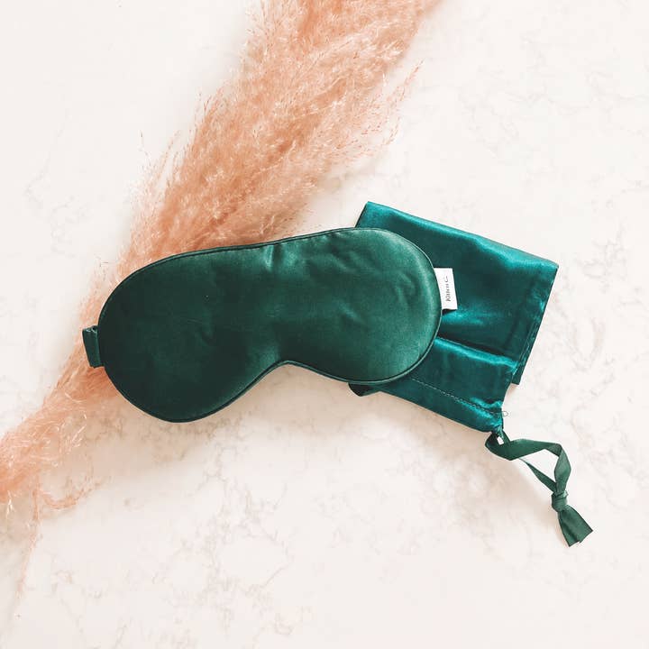 Silk Sleep Mask *Deep Teal 100% Organic and other Purchase Wholesale silk eyemask. Free Returns & Net 60 Terms on Faire trending on Faire.
