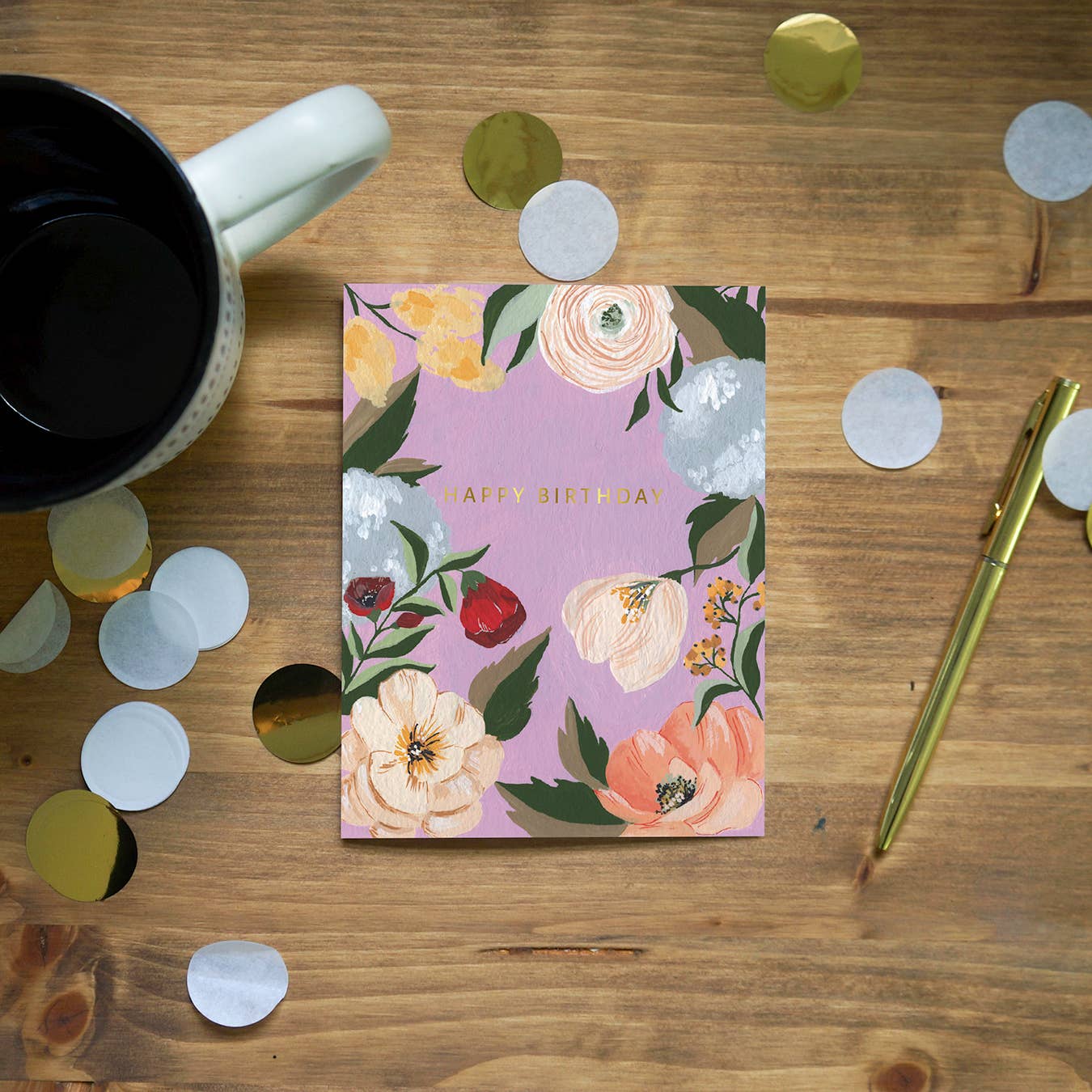 Pen + Pillar - Wholesale Birthday Card - Lilac Garden Birthday Greeting Card1