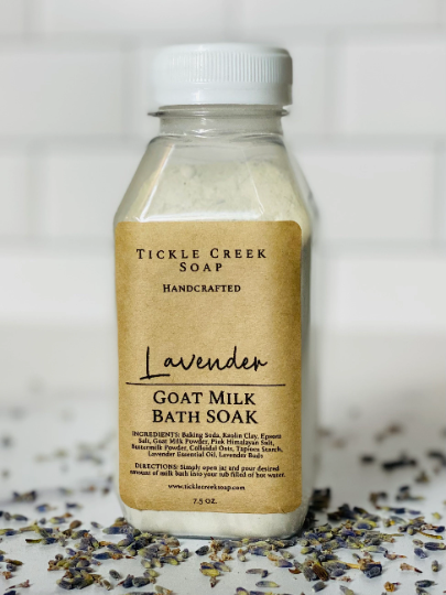 Tickle Creek Soap – wholesale Bath soak/milk – Lavender Goat Milk Bath Soak1