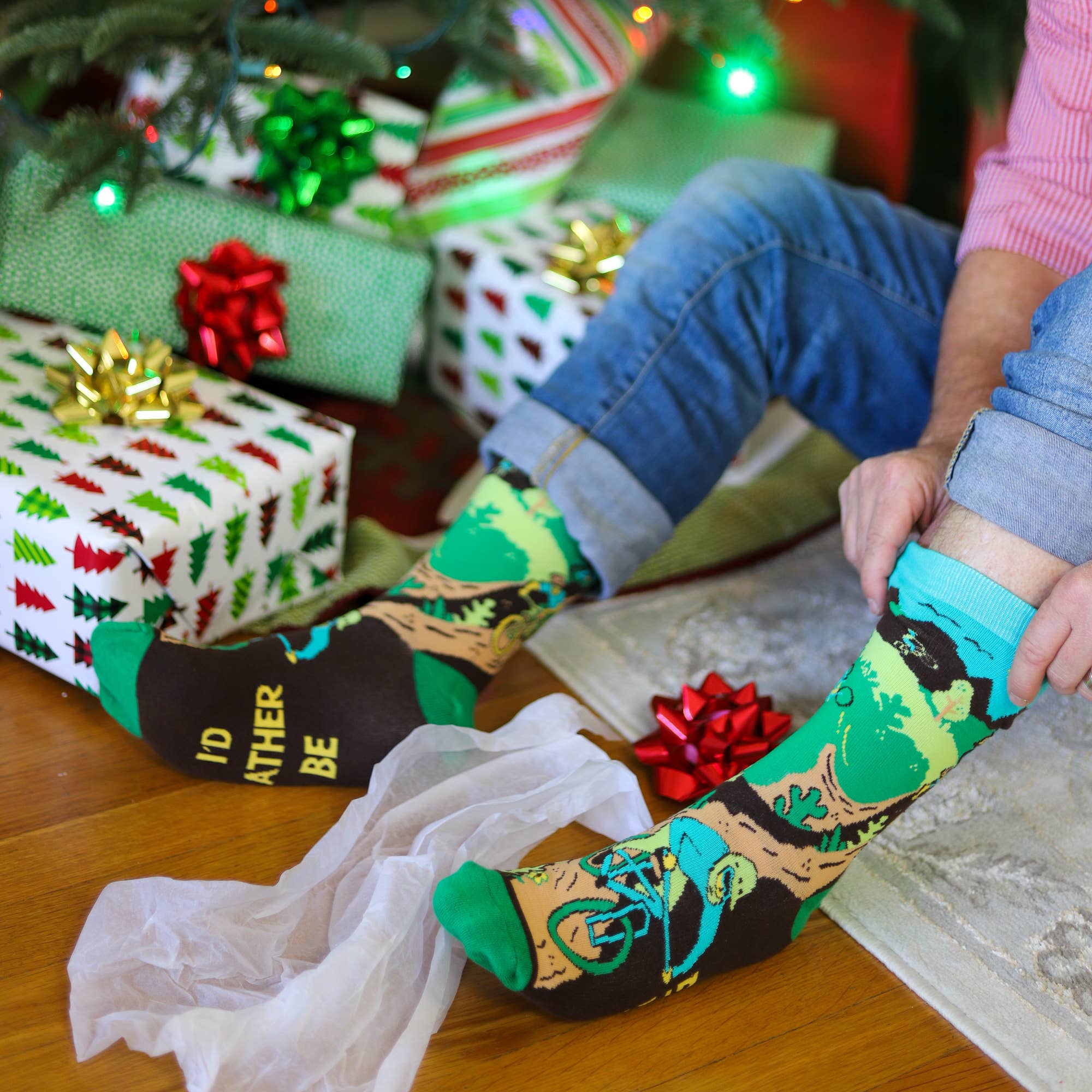 Lavley - Wholesale Socks - Unisex - I'd Rather Be Mountain Biking Socks9