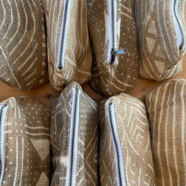 Jenna Bee - Wholesale Makeup/Cosmetic Bag - Vintage Mud Cloth Cosmetic Bag4