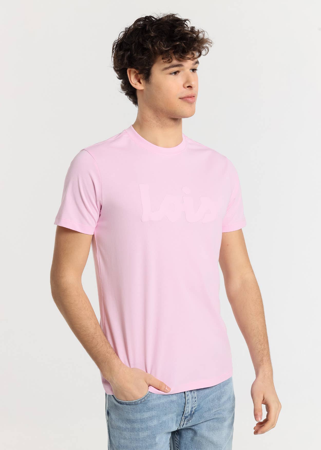 PAUSANT SHOP ONLINE - Wholesale Screen Printed T-Shirt - Men's - LOIS JEANS - Short sleeve t-shirt with the Lois Puff logo2