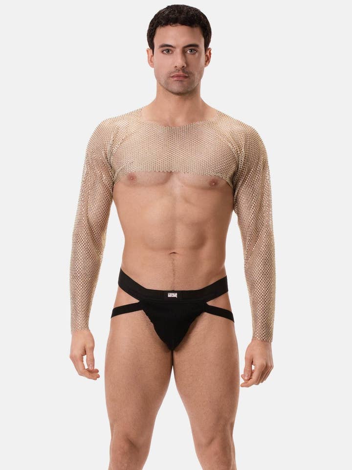 Stoftex LDA - Venta al por mayor Camiseta de tirantes - Hombre - Bolero Blinky de manga larga en red brillante