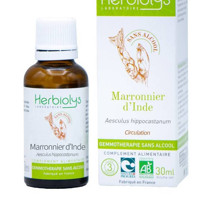 Alcohol-Free Horse Chestnut Gemmotherapy for wholesale by Herbiolys