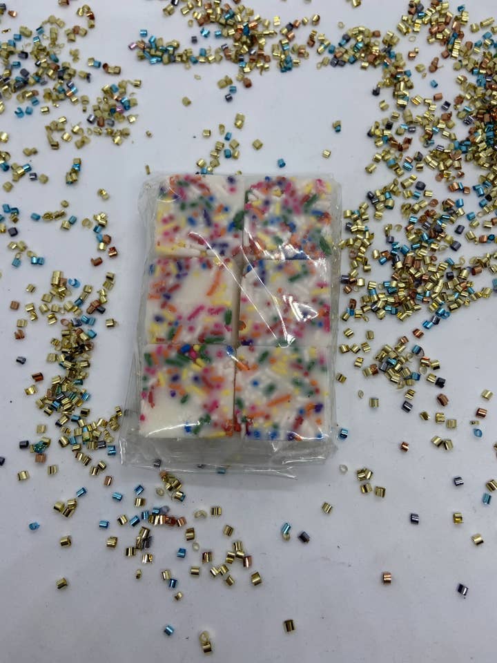Birthday Cake Wax Cubes for wholesale by Misty Mountain Candles