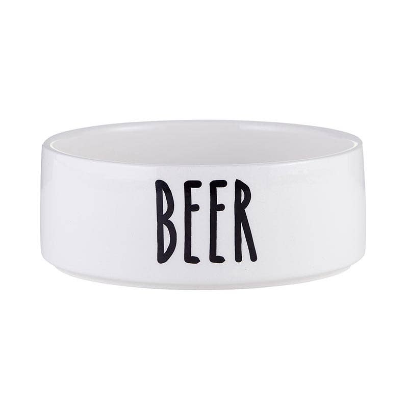 47th & Main (Creative Brands) - Wholesale Pet Bowl - Cat/Dog - Ceramic Pet Dish - Beer