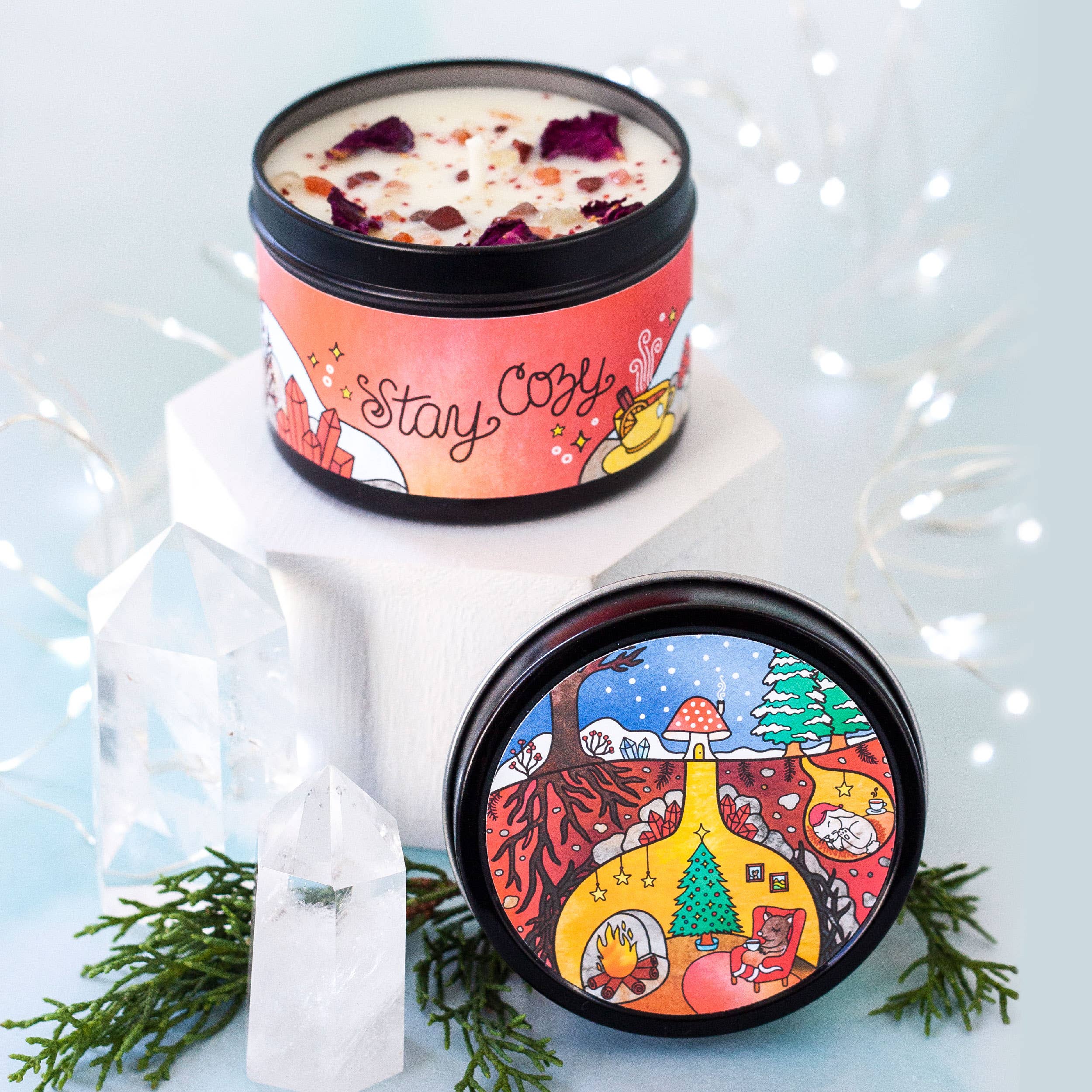 Rachel Beyer - Wholesale Travel Candles - Stay Cozy - Winter Holiday Christmas Candle - Orange Spice10