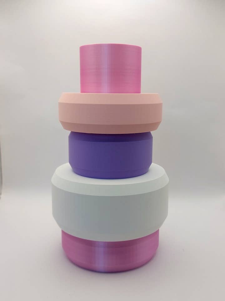 Vaso Modulare Stampato in 3D - Alta Lucentezza per la vendita all'ingrosso da parte di 3D PRINTIQUE