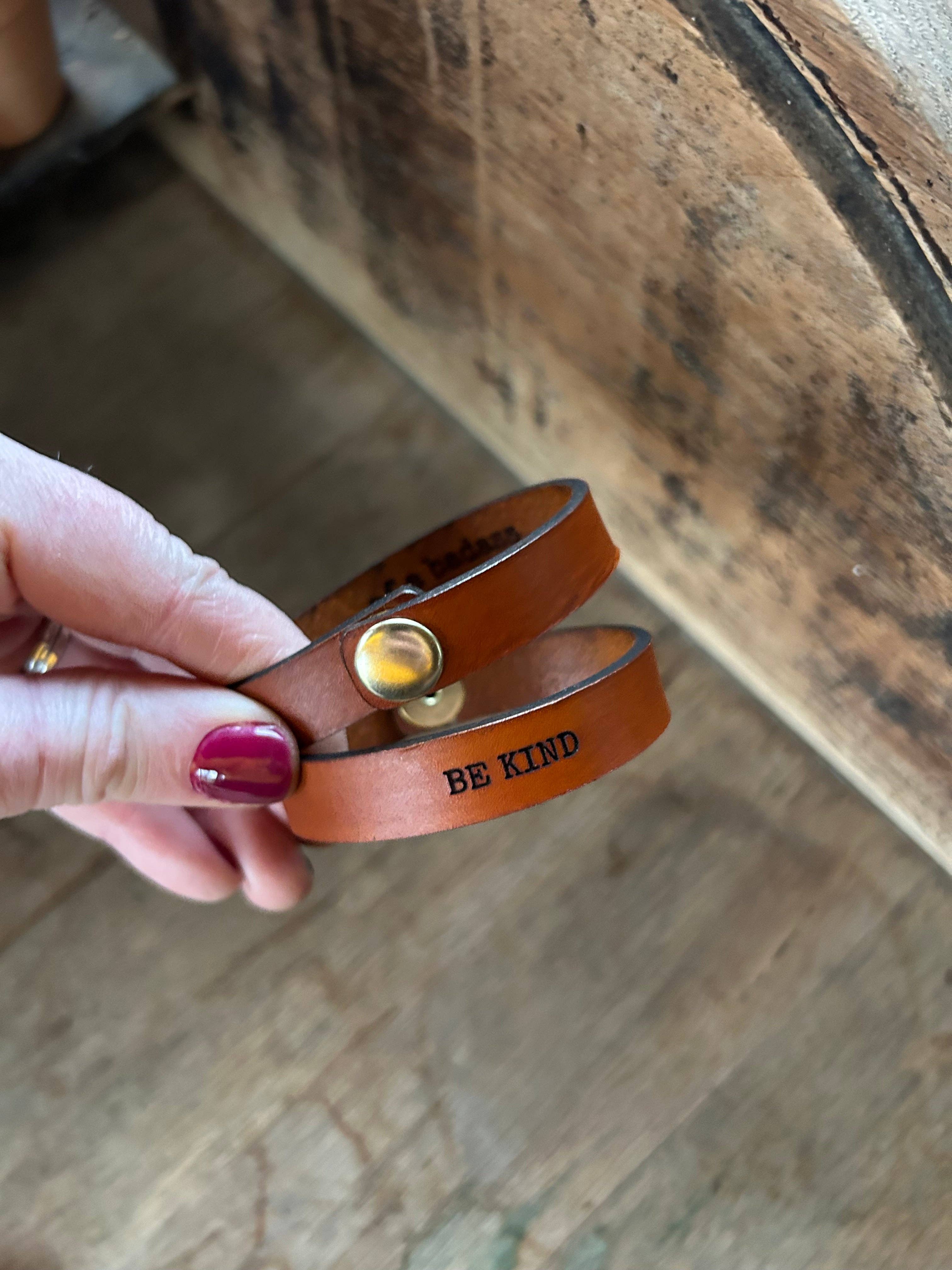 Left Grain - Wholesale Cuff Bracelet - Be Kind.....of a Badass  Friendship Bracelet3