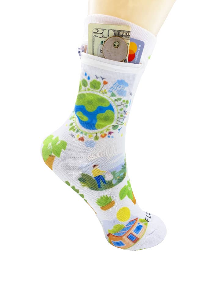 Calcetines con cremallera del Día de para venta al por mayor de Flippysox