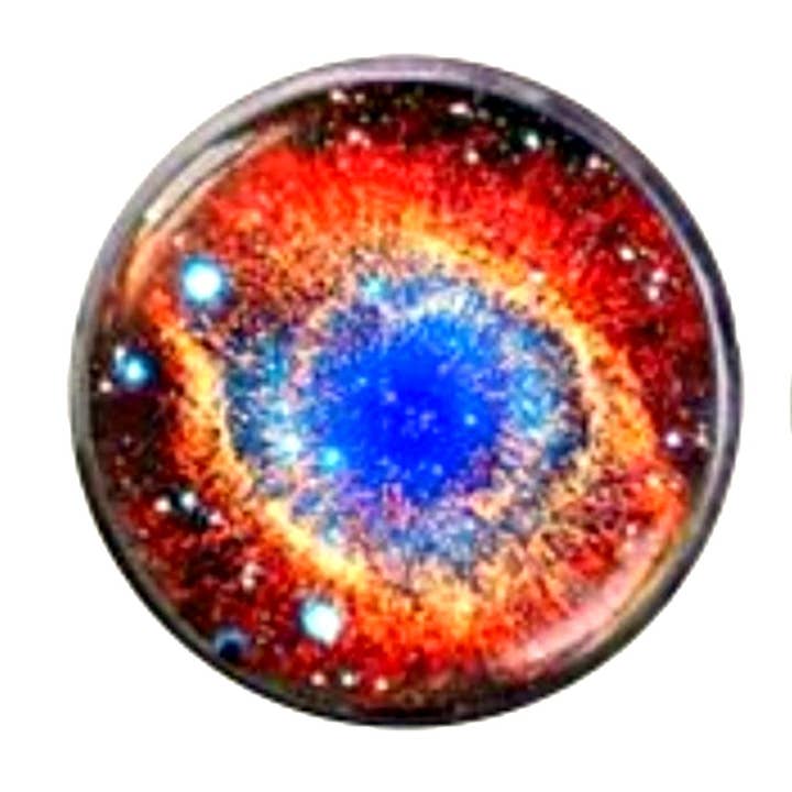 Bassin And Brown - Vendita all'ingrosso Gemelli - Gemelli Ring Nebula Cabachon - Arancione e Blu