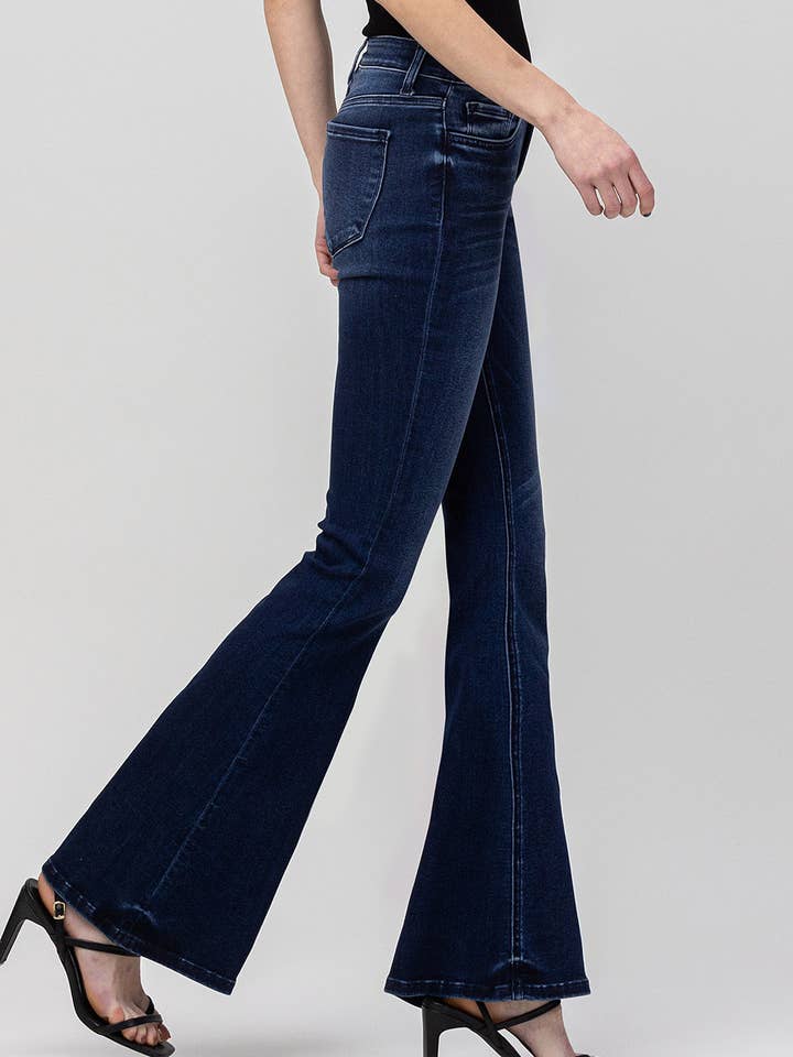 MID RISE SUPER SOFT FLARE JEANS F4507 for wholesale by FLYING MONKEY