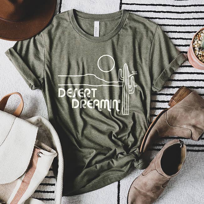 Alley & Rae - Wholesale T-Shirt (Graphic) - Women's - Desert Dreamin’ Western Graphic Tee – Boho Wanderlust Style8
