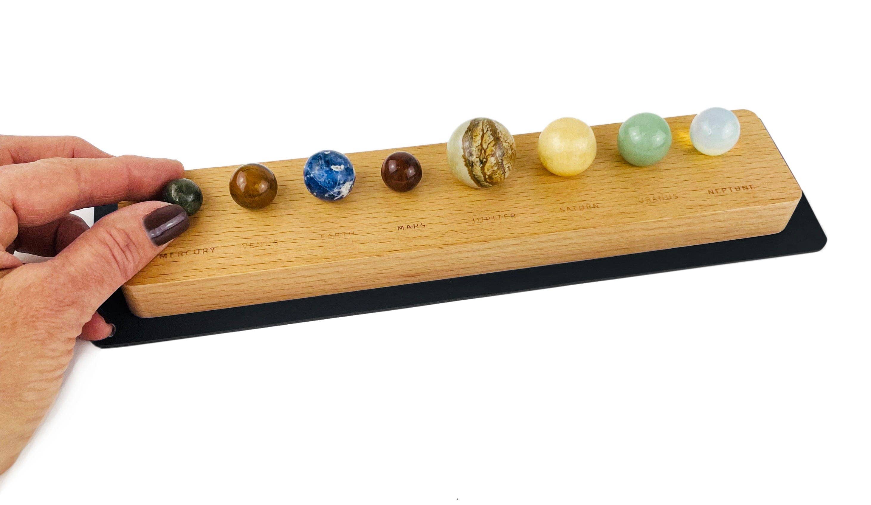 Rock Paradise - Wholesale Spiritual Stone/Crystal - Gemstone Solar System Planets in a Box Crystal Spheres3