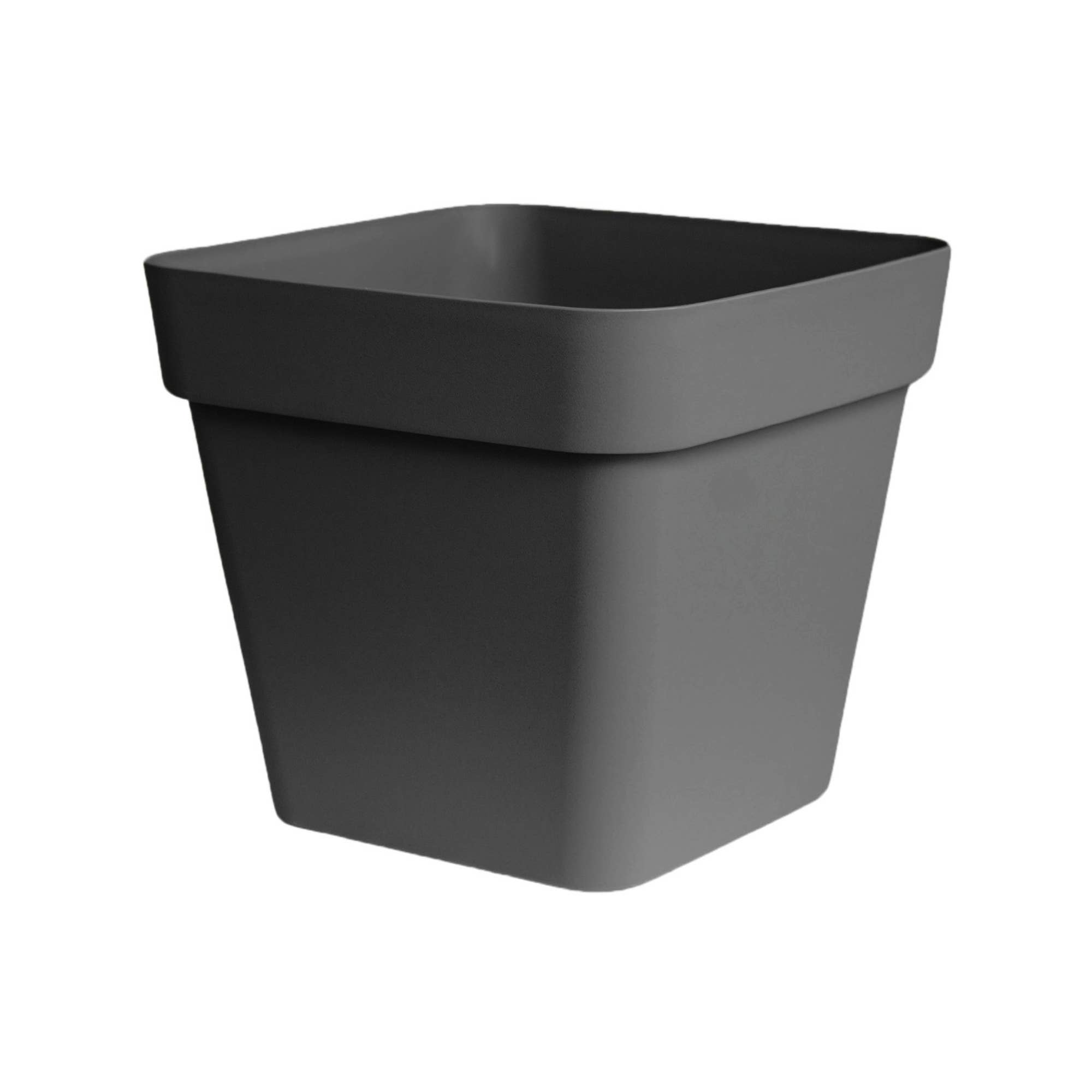 Ivyline International - Wholesale Plant Pot - Outdoor Recycled Plastic Cleo Square Planter with Wheels11