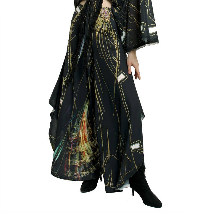 Pantalon d'été drapé - Paper Dolls pour la vente par IPNG Design