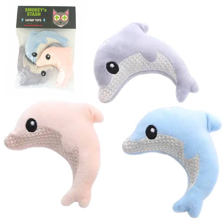 Catnip Toys Catnip Dolphins 3 Per Pack Cute Funny Cat Toys and other Purchase Wholesale cat litter spray. Free Returns & Net 60 Terms on Faire trending on Faire.