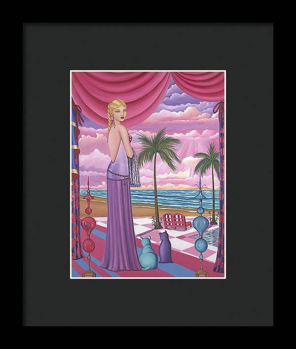 Sharon Tatem Fashion LLC - Wholesale Art Print - Melissa - Framed Print1