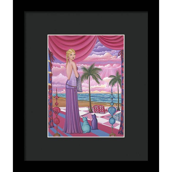 Sharon Tatem Fashion LLC - Wholesale Art Print - Melissa - Framed Print1