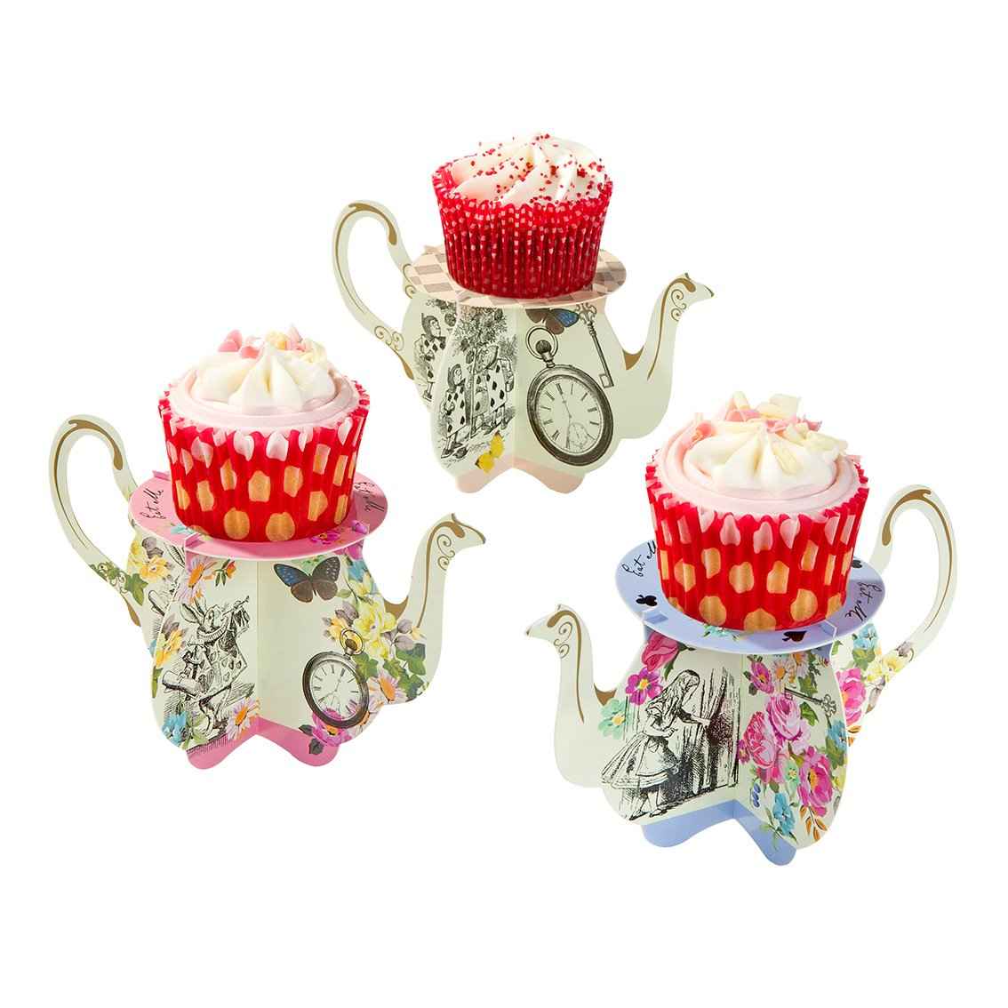 Talking Tables UK - Wholesale Cake stand - Alice in Wonderland Teapot Cake Stands | 6 Pack | Tea Party|3