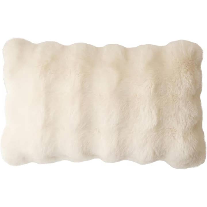 Fennco Styles - Wholesale Throw Pillow Cover - Elegant Faux Fur Throw Pillow0