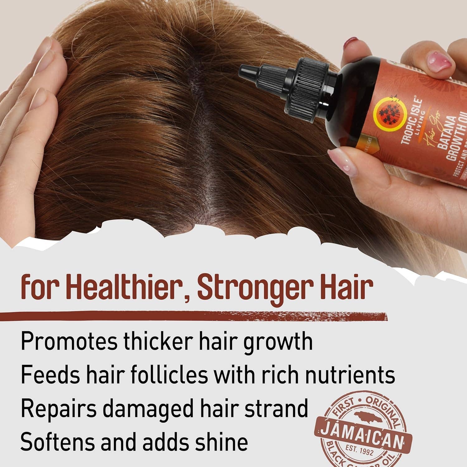 Tropic Isle Living - Wholesale Hair Oil - Batana Hair Growth Oil Light Blend 4oz3