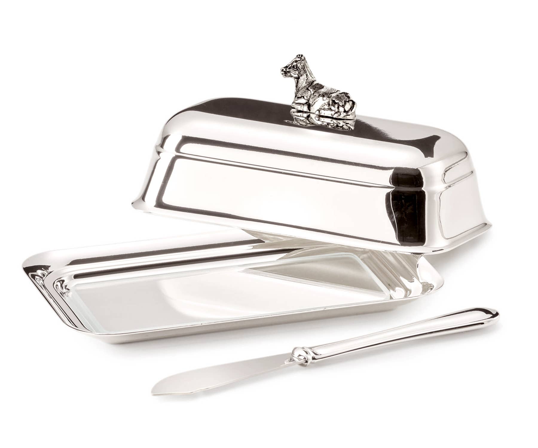 EDZARD – wholesale Butter dish – Butter serving set COW L 18 cm0