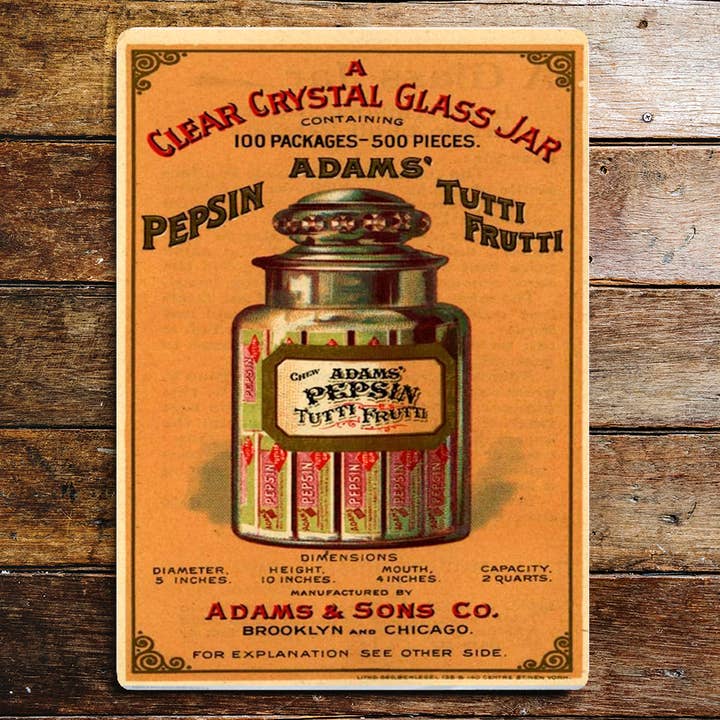 Pepsin Tutti Frutti - Metal Advertising Wall Sign for wholesale by The British Metal Signs Company