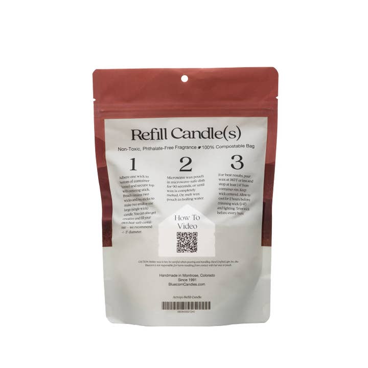 Bluecorn Candles - Wholesale Jar/Filled Candle - Zero-Waste Candle Refill Pouches – Aromática Scented Candles4