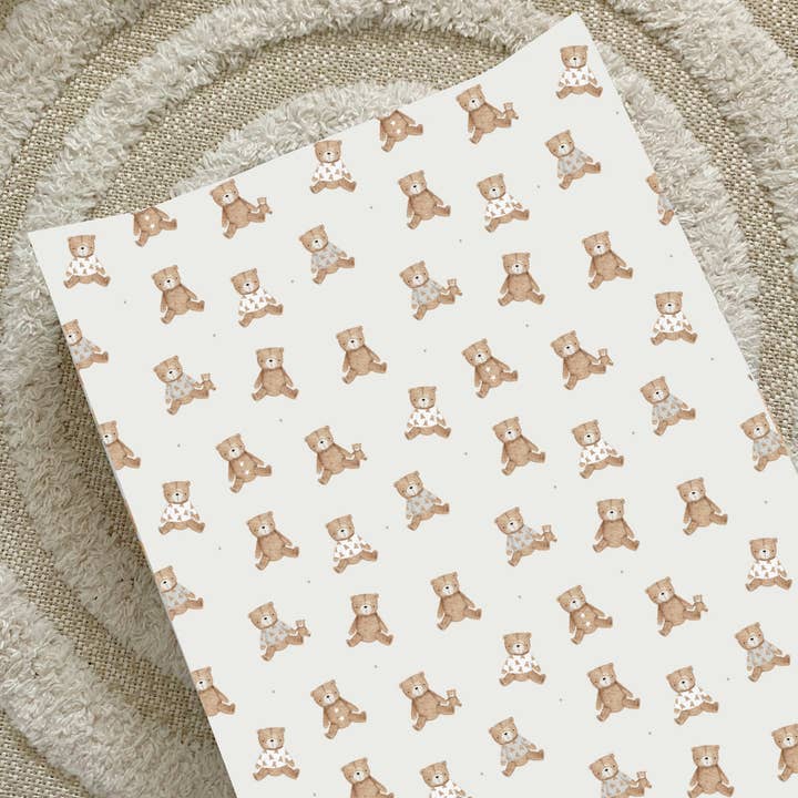 Teddy Bear Wedge Baby Changing Mat | Handmade UK for wholesale by Bobbin and Bumble - Baby Changing Mats