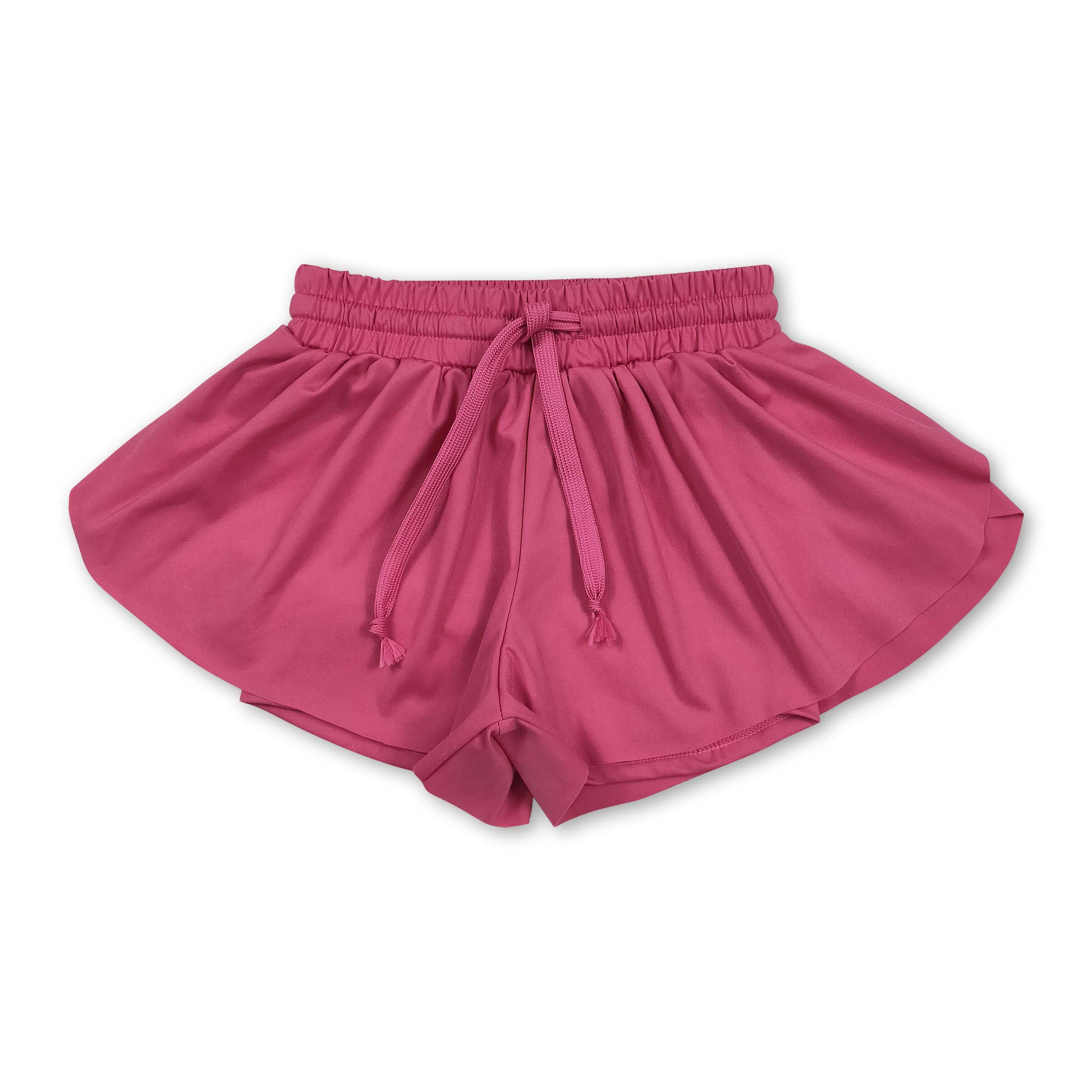 Yawoo Garments - Wholesale Athletic Shorts - Kids - Purple kids girls activewear summer yoga shorts3