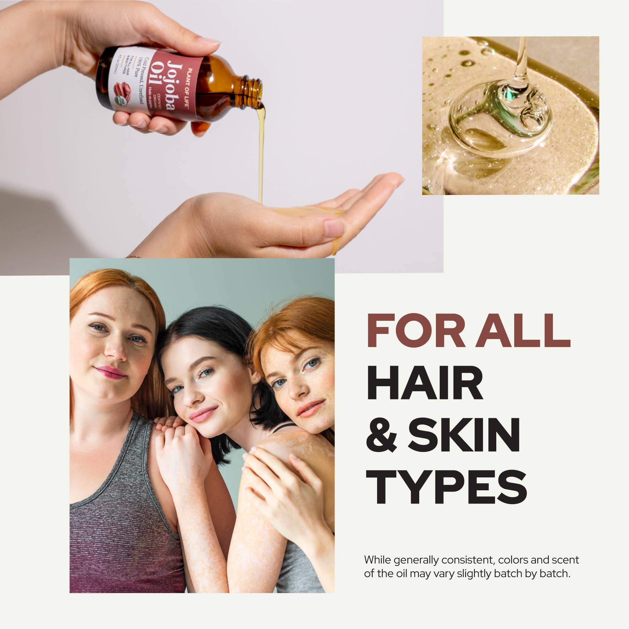 Plant of Life - Wholesale Bath/Body Oil - Jojoba Oil | Organic | Skin, Hair, DIY | 100% Pure | Size4