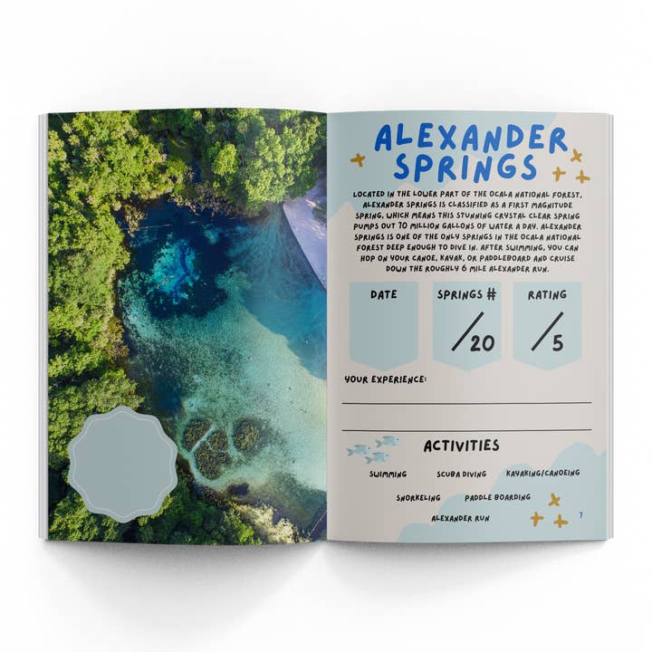 Florida Springs Passport - Wholesale Nature Guide - Florida Springs Passport