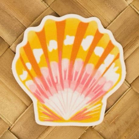 Autocollant Sunrise Shell pour la vente par Misha Hawaii Home