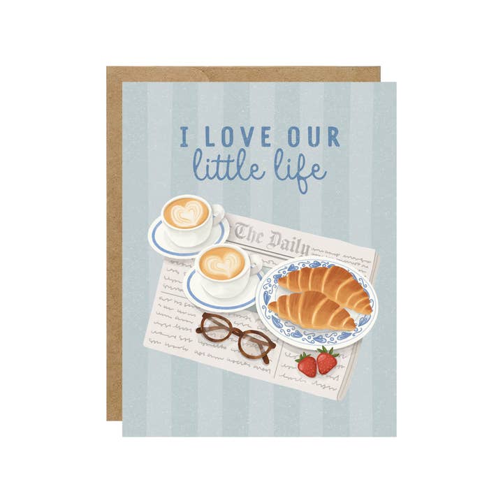 J'aime notre petite vie - Carte d'amour de la Saint-Valentin pour la vente par Simple Whimsy