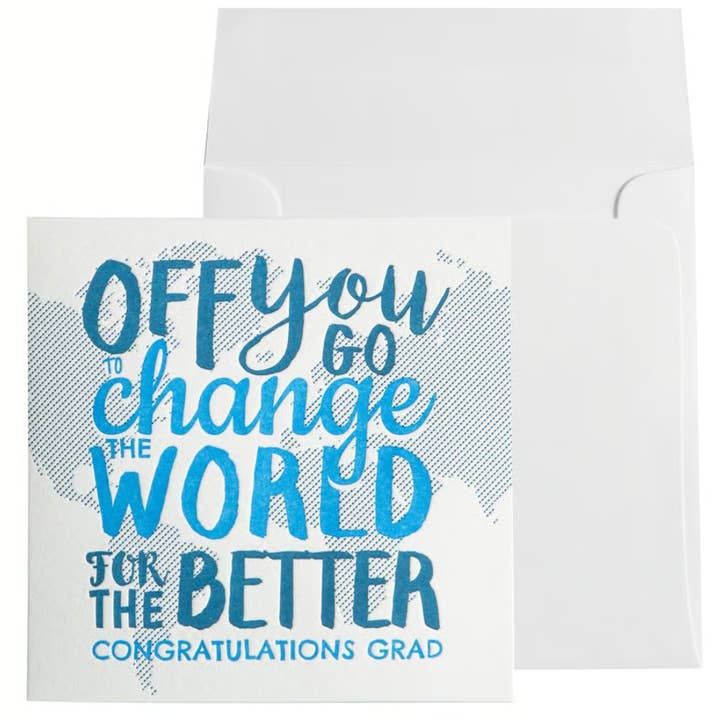 Off You Go To Change The World Graduation Card for wholesale by NIQUEA.D