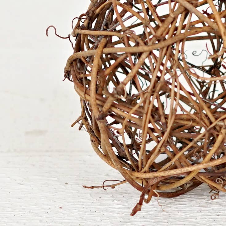 Holiday Depot Inc. - Wholesale Decorative Tabletop Object - M30900- 4in Grapevine Twig Ball-Brown4