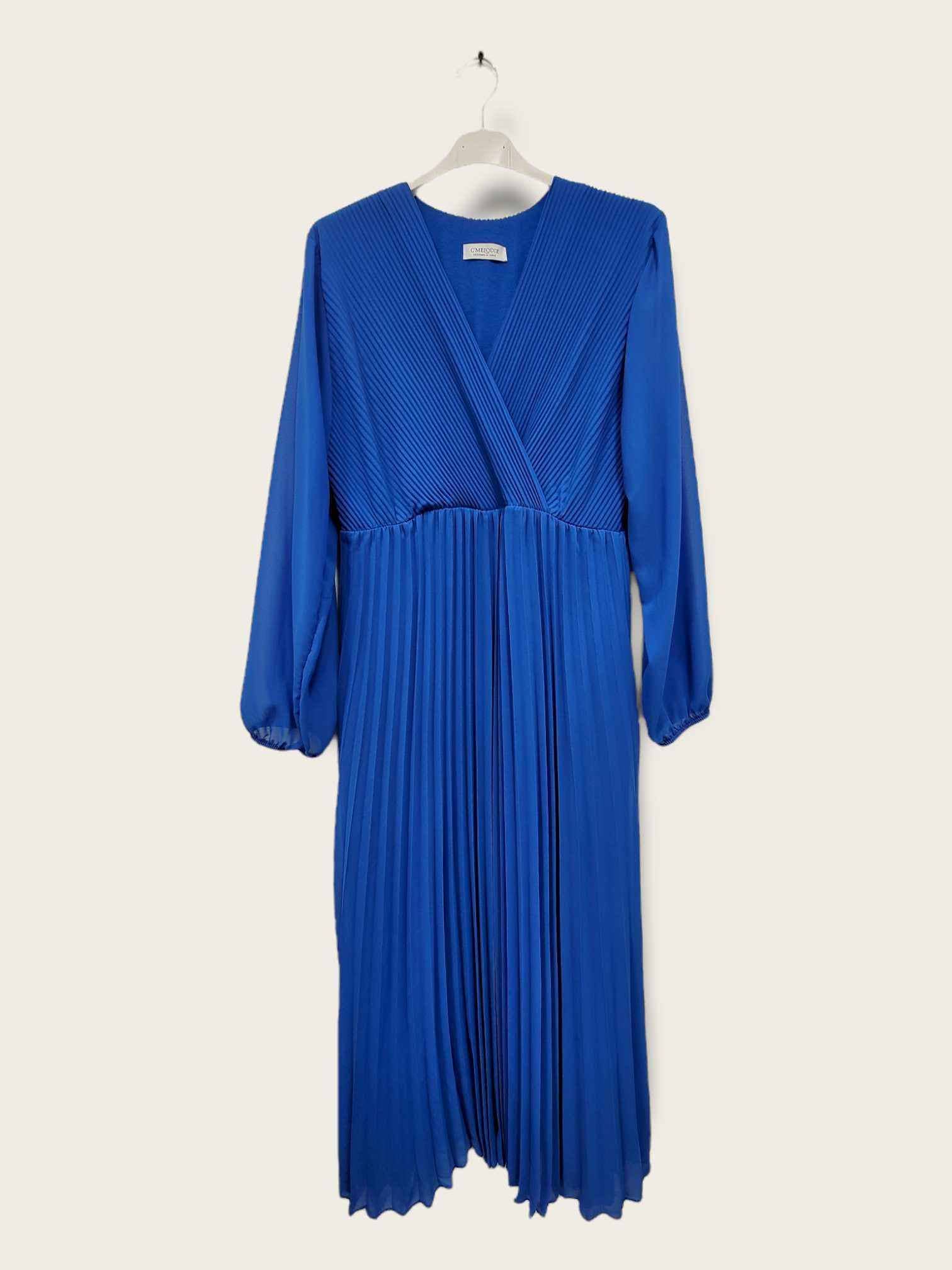 C'MELODIE - Wholesale Dress - Women's - Elegant Long-Sleeve Pleated Dresses in Plus Size11