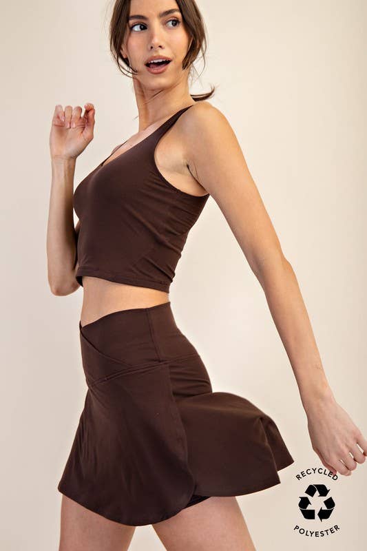 Sunday Morning - Vendita all'ingrosso Gonna pantalone - Donna - GONNA IN TESSUTO YOGA BURRO A VITA ALTA A FORMA DI V SS0970374