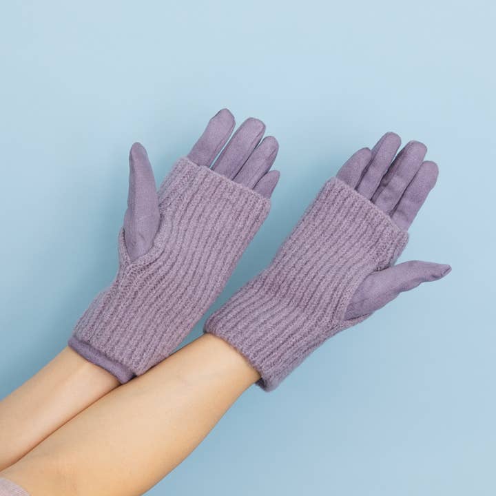 Leto Accessories - Wholesale Gloves - Women's - Cozy Knit Wool-Blend Touchscreen Gloves1