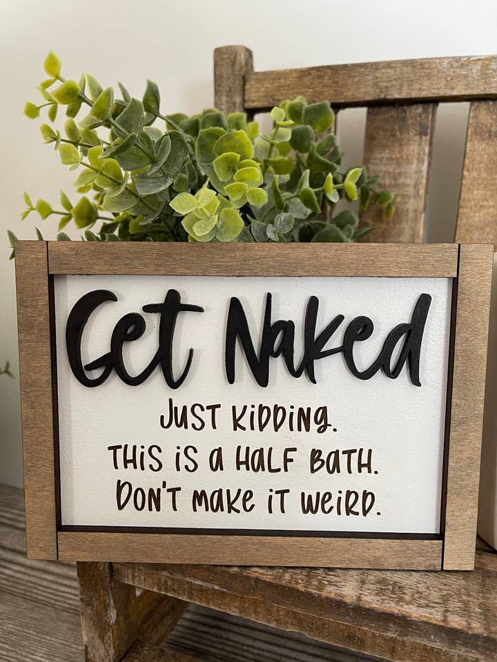 Badrumsskyltar/ Badrumsinredning/Rae Dunn Decor för wholesale av Climbing Branches