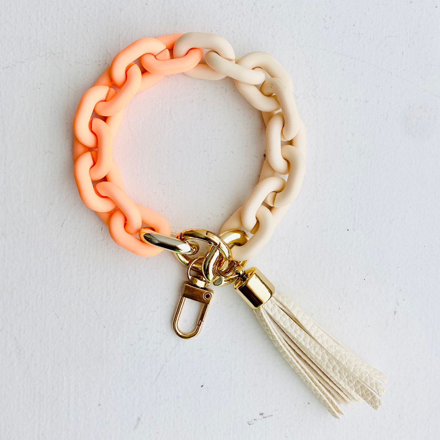 Tiny Gift Society – wholesale Keychain bracelet – Chain Link Bangle Keychain | Resin Wristlet Key Ring0