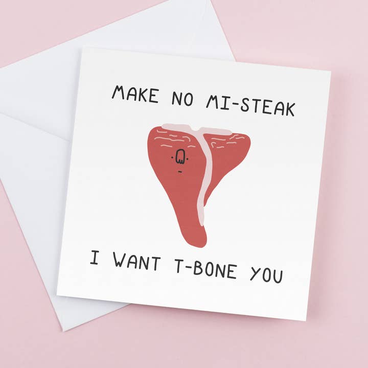 CoolSource Cards - Wholesale Birthday card - Steak - T-bone | Greetings Card | Birthday Card1