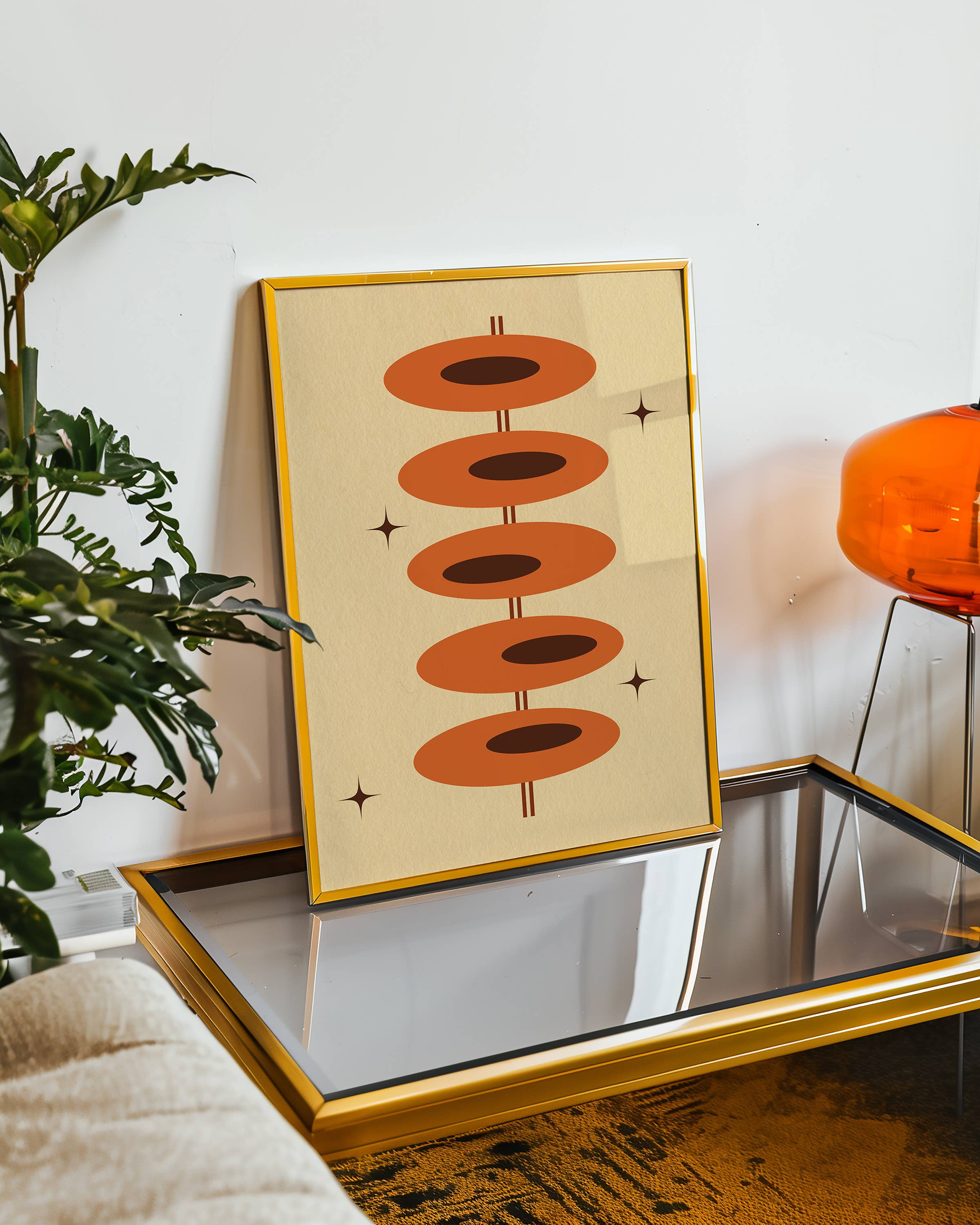 GiGi Thomas Designs - Wholesale Art Print - MidCentury Stars and Ovals Print2