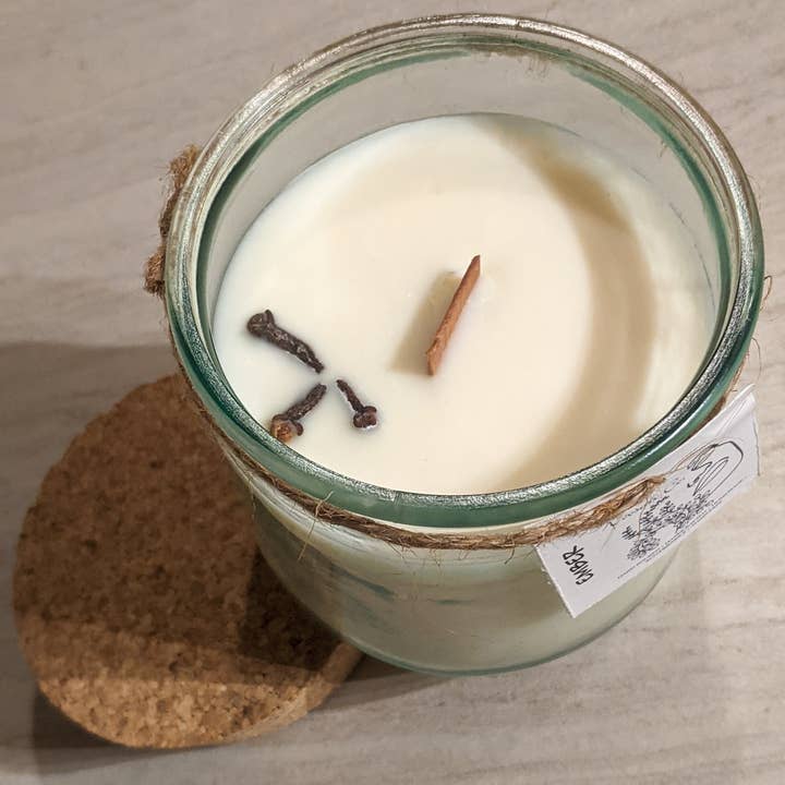 Ember Candle | Non-Toxic | Eco-Friendly | Wooden Wick | Soy Wax | Recycled Glass Jar | 9oz for wholesale by Woosah Co.