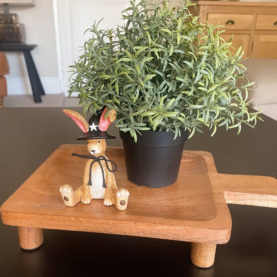 Gainsborough Giftware x Portland Living – wholesale Decorative tray – Wooden Tray W/Feet, 30cm3