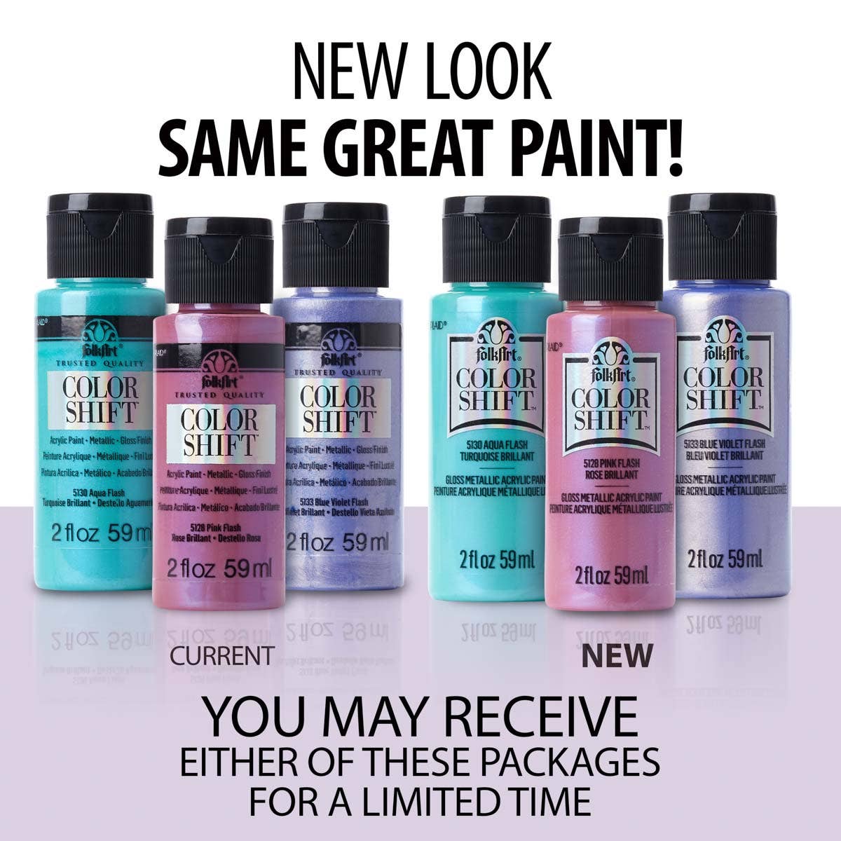 Plaid Crafts - Wholesale Paint Set - FolkArt ® Color Shift™ Chameleon Acrylic Paint Set 4 Colors6