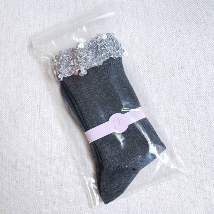 Ellison+Young - Wholesale Socks - Women's - Sequin Chic Shine Top Socks2