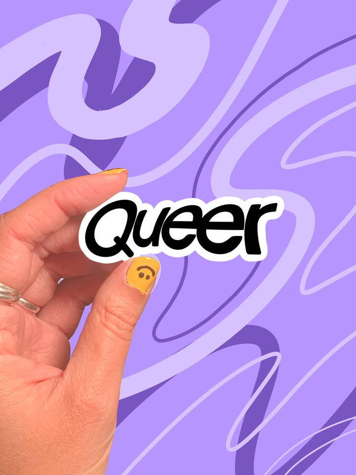 Adesivo Queer por atacado de Megan Boykoff Art
