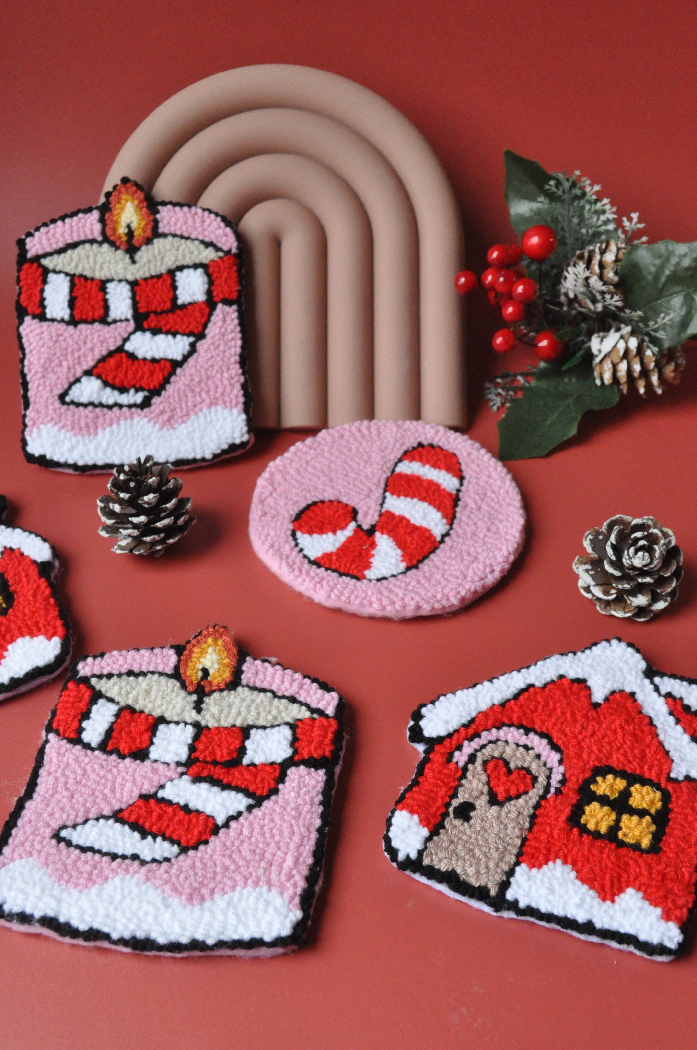 TheMellys - Wholesale Coasters - Winter Wonderland Mug Rugs 5